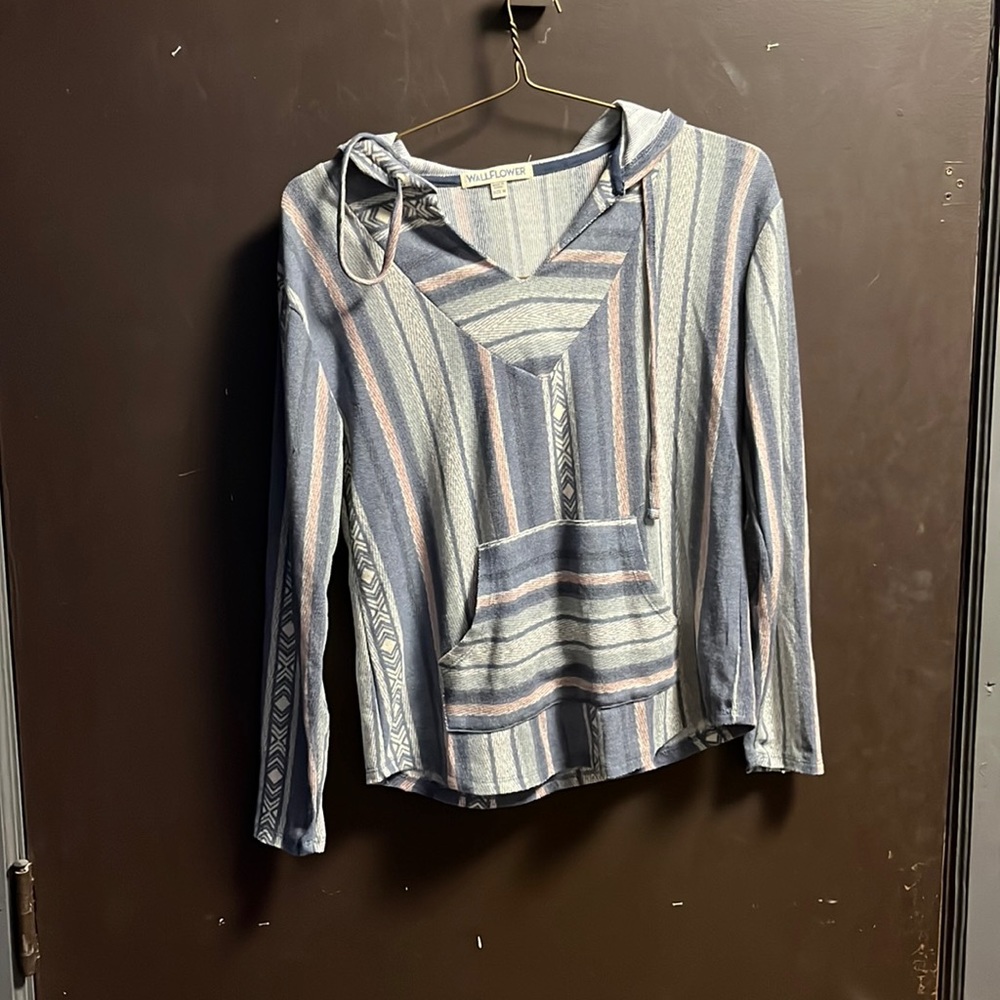 Wall Flower patterned woman's light weight hoodie